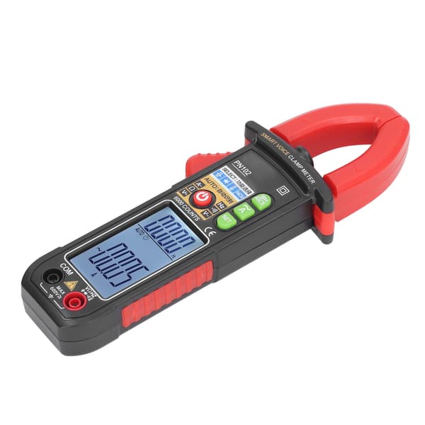 6V til 600V Tangamperemeter Stemmeudsendelse Multimeter Tester Auto Ranging AC DC Strøm Spændingsmåler til Elektrikere