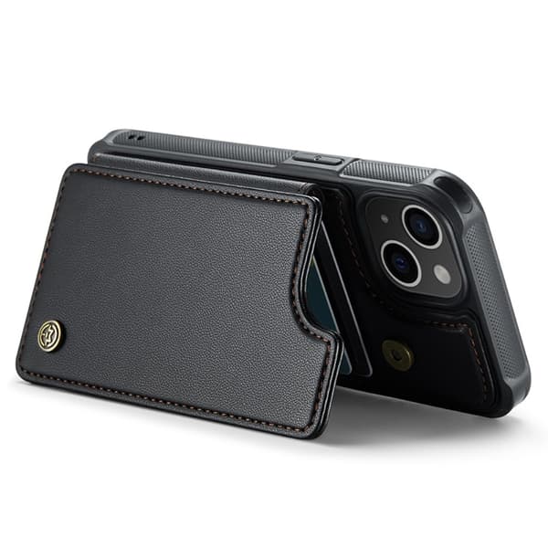 【BQ】CASEME iPhone 15 Cover RFID Kickstand Pung Sort 78