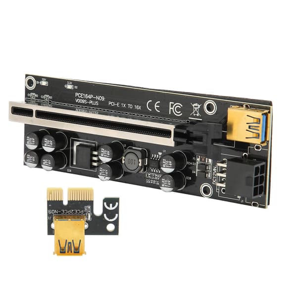 PCIE Riser-kort Stabil 6PIN-grænseflade PCIE-stik 1x til 16x Grafikforlængerkabel