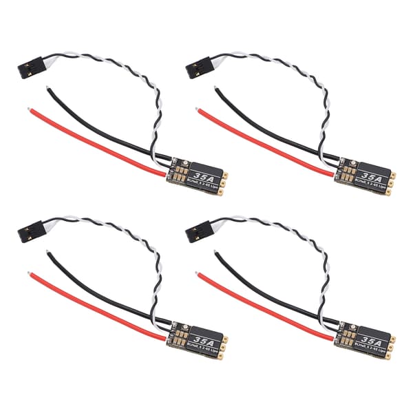 Børsteløs ESC 35A Elektronisk Hastighetskontroller RGB LED Høyhastighets Interferensresistent