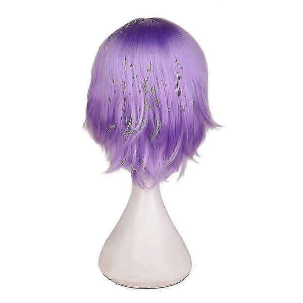 Moderigtig kort lige cosplayparyk til mænd - DSW light purple