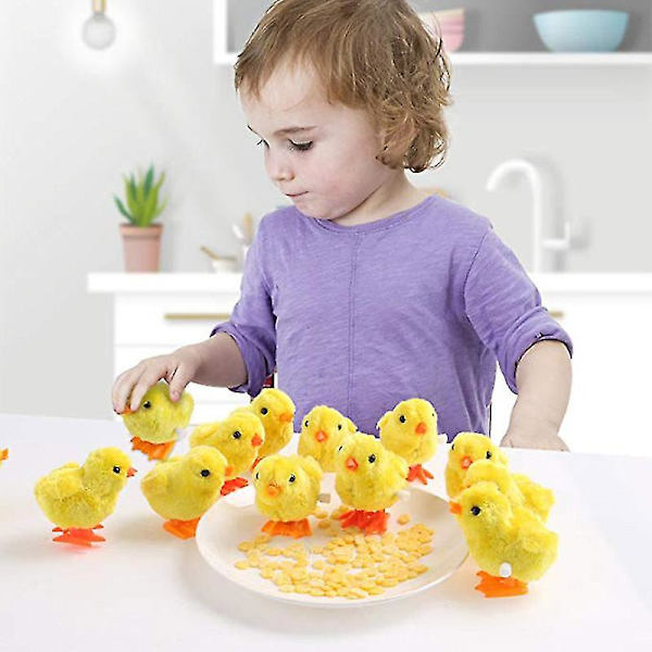 Wind-up Barnleksak Hoppa Kyckling Ankungar Påskägg Baby Festtillbehör