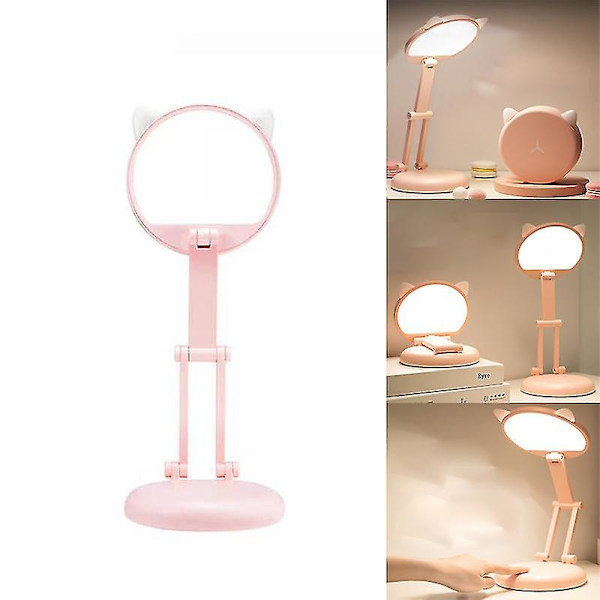 Söt Led Vikbar Laddningsbordslampa Bärbar Led Ögonskydd Viklampa USB Uppladdningsbar Lampa