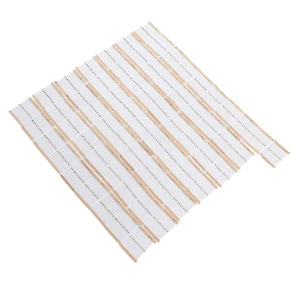 640 stycken kolfilmresistor 64 värden 1/6W nominell effekt 5% kolfilmresistor sortimentssats 1 ohm - 10 megaohm