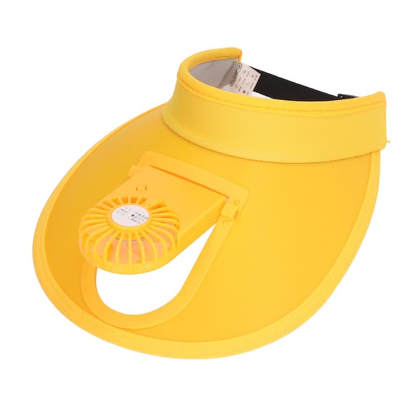 Justerbar USB-ladevifte Solhatt 3 gir Solbeskyttelse Sommer Gul