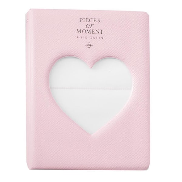 Hollow Heart Pictures Fotoalbum Multipurpose Photocard Perm Holder Card Pink