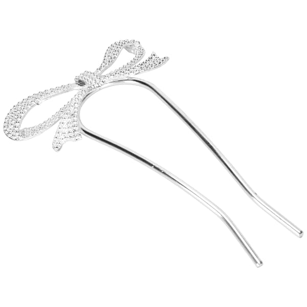 Elegant Silver Hårgaffel för Bröllopsfest Hållbar Bekväm Hårnål