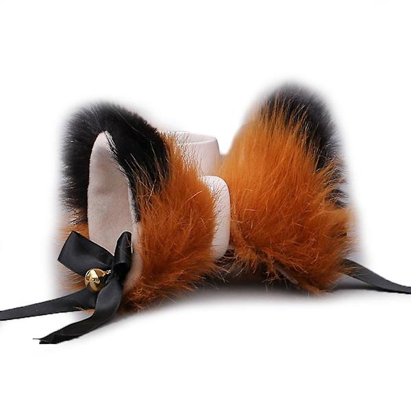 1 Pari Japanilaiset Naiset Tytöt Lolita Anime Hiusklipsit Söpöt Karvaiset Kissan Korville Hiusneula ja Bowknot Bell Cosplay-asu Snap Barrette Juhlamekko O