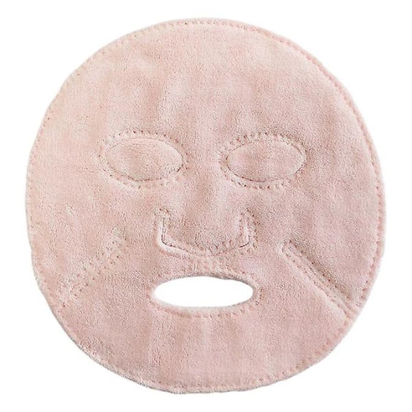 Ansigtshåndklædemaske Hot Compress Let at bruge Multifunktionel Pink Normal