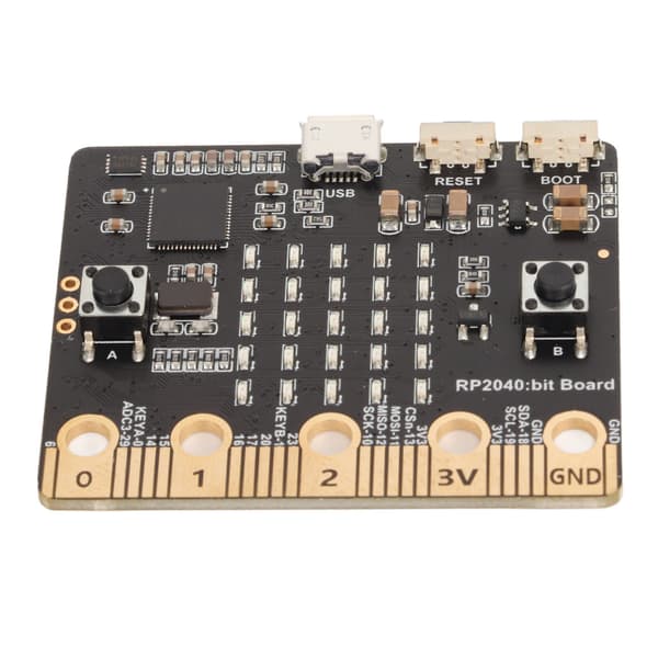 RP2040 Micro Bit Utviklingskort for Raspberry PICO med LED-lys for Programmering av Dataspill Robotkontroll