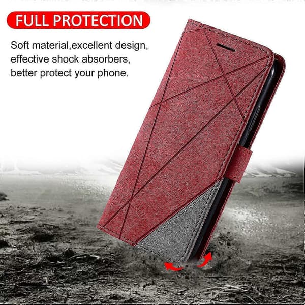 Etui til A22 5g Folio-etui med holder kompatibel med A22 5g Red