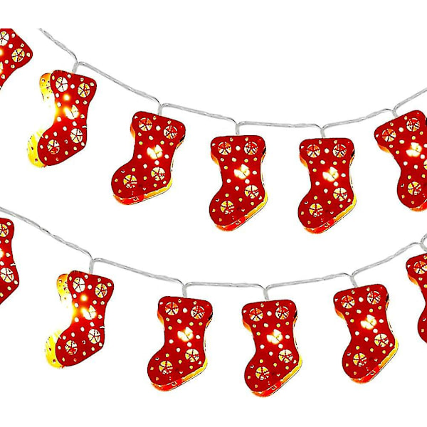 Luminous Garland -joulusukat, 9,8 jalkaa 20 Led ja Fairy Lights Led Led Guirland For