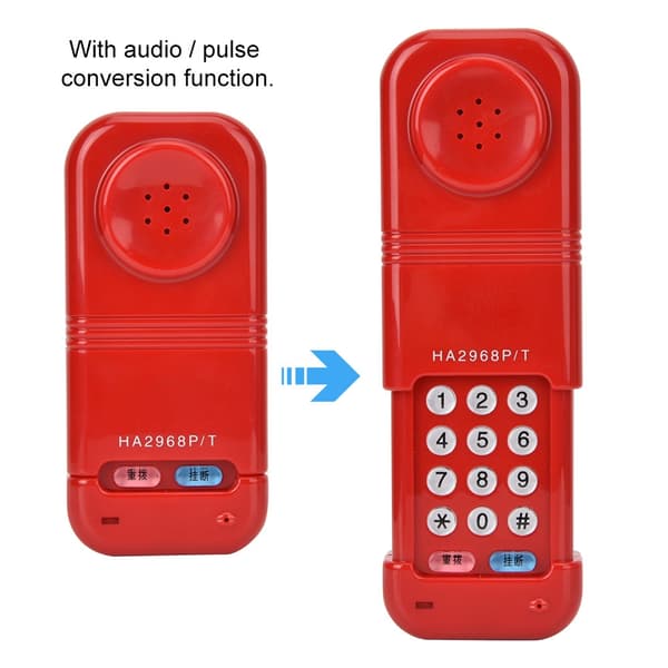 Fiberoptisk telefonlinjetestare med DTMF nummerpresentation automatisk identifiering (röd)