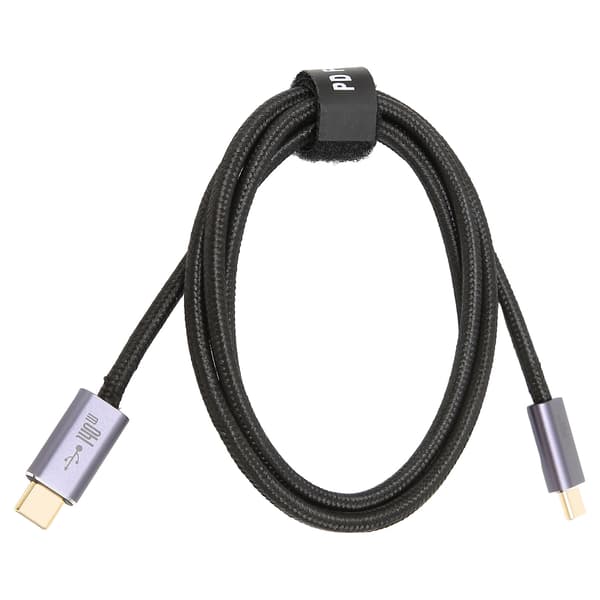 Typ C 2.0 Datakabel PD3.1 140W Multifunktionell Snabbladdning Flätad Datakabel för MacBook 100cm