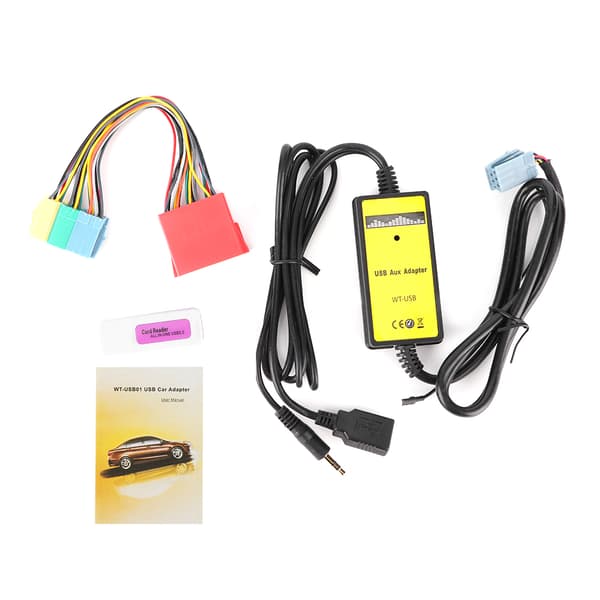 8Pin CD Changer Adapter 20Hz‑20KHz MP3 USB Audio Bil AUX Interface Passer til Seat