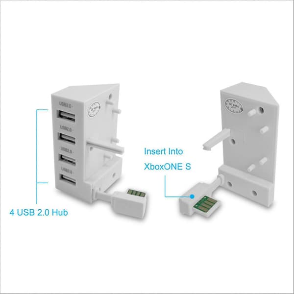 Högstabil USB 2.0-hubbadapter med 4-portars splitter-expansion