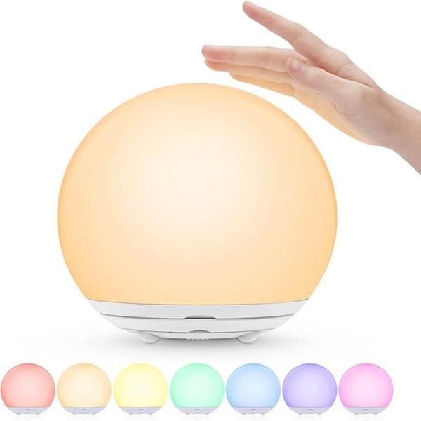 Nattlampe for barn - USB-oppladbar - Justerbart varmt lys - Berøringskontroller - Timer
