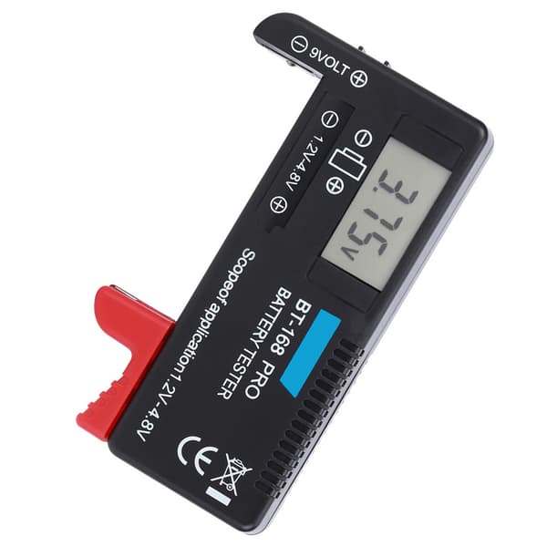 BT 168PRO Digital LCD Batteritester 1.2V til 4.8V Lille Knapcelle Batteritjekker
