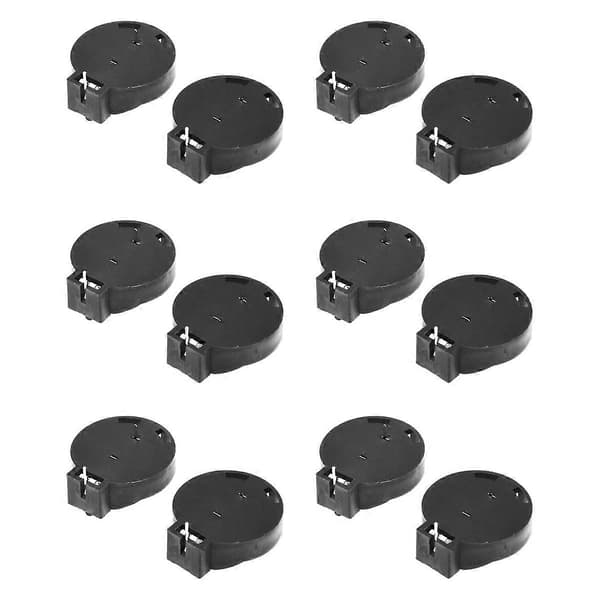 【BQ】12 stk CR2450 Knapcelle Batteriholder Etui 2 Ben Black