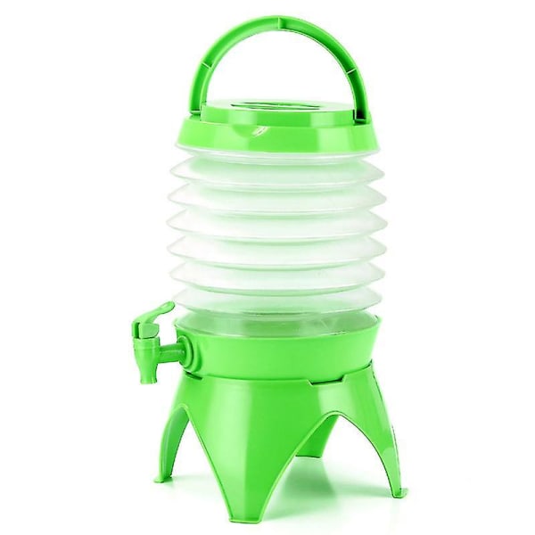 5l Utomhus hopfällbar vattenförvaringshink Camping teleskopisk vattenbehållare Resor Öl Juiceförvaringshink Blue