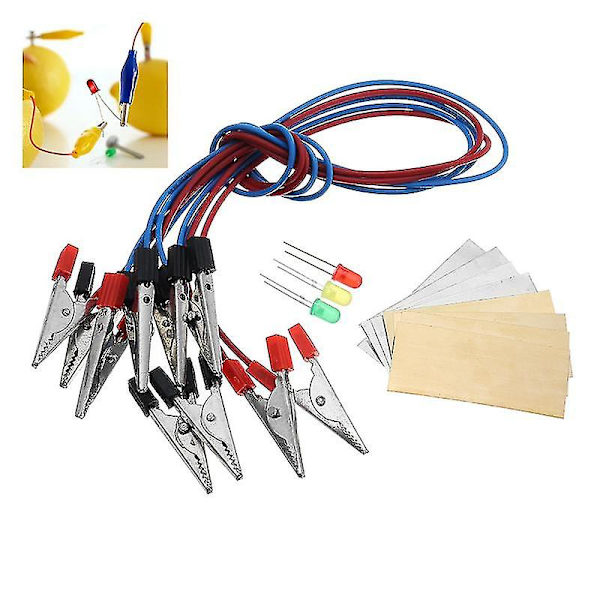 Fruit Battery Led Science Kit Orange Potet Sitron Batteri Fysikk Undervisningseksperiment