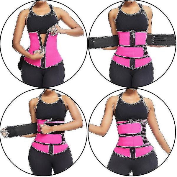 Taljetrimmerbælte Kvinder Saunadragt Sweat Wrap Trainer Slankende Cincher Body Shaper