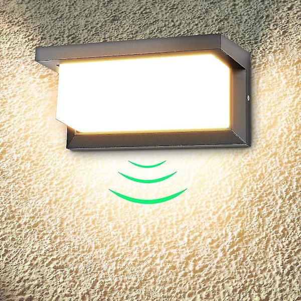 18w udendørs led væglampe antracit Ip65 vandtæt lys