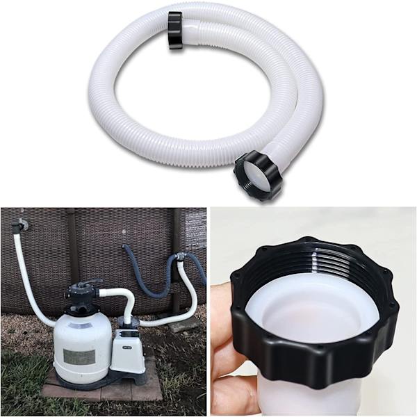 Letku, set suodatinpumppuille, yhdellä 1,5" liittimellä, allasletkuliittimet (59 tuumaa)
