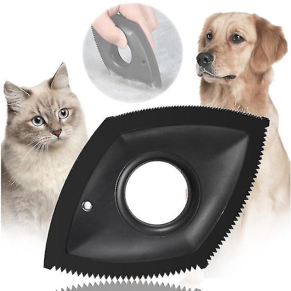 Pet Hair Remover Brush Mini Pet Hair Detailer Pälsborste Black