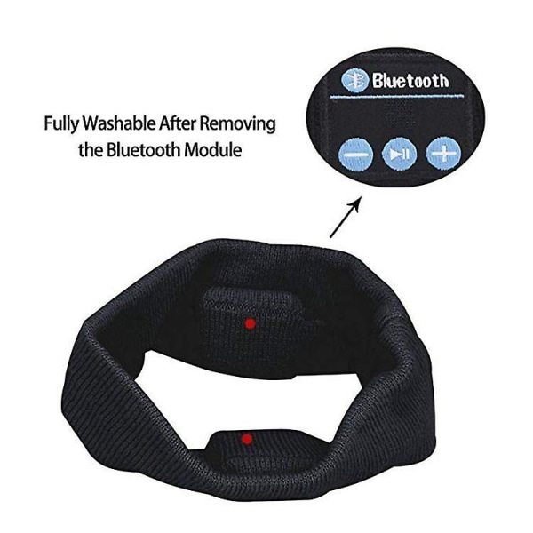 Sleep Headphones Trådlösa, Perytong Bluetooth Sports Headband-hörlurar med ultratunn HD-stereo 1pcs