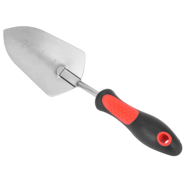 Trädgårdsspade för grävning och plantering, förkromad, trädgårdstillbehör 340 mm