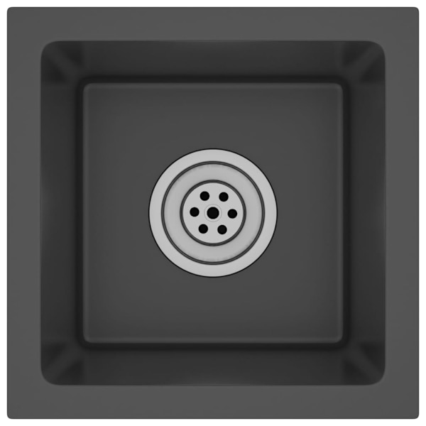 【BQ】vidaXL Håndvask Sort Rustfrit Stål Svart black