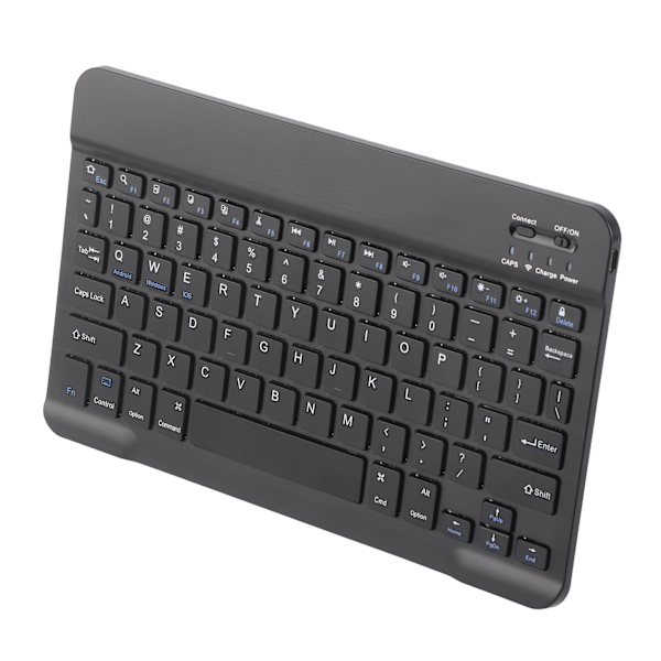 Trådløst Bluetooth-tastatur 10 tommer Letvægts UltraWide til Android IOS/Windows (Sort)