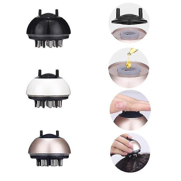 Scalp Massager Hårborste Förbättrar blodcirkulationen Hårverktyg gold