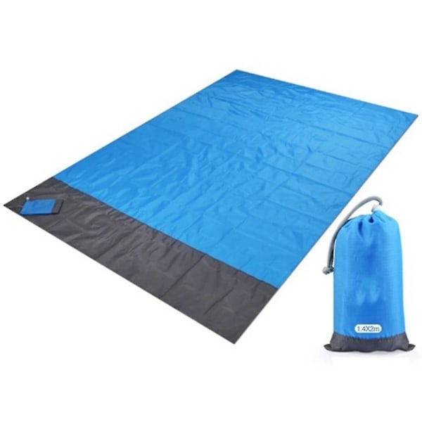 Bærbare udendørs folde-strandmåtter Vandtæt Picnic-måtte Camping Picnic-tæpper Dark Green 200x210cm