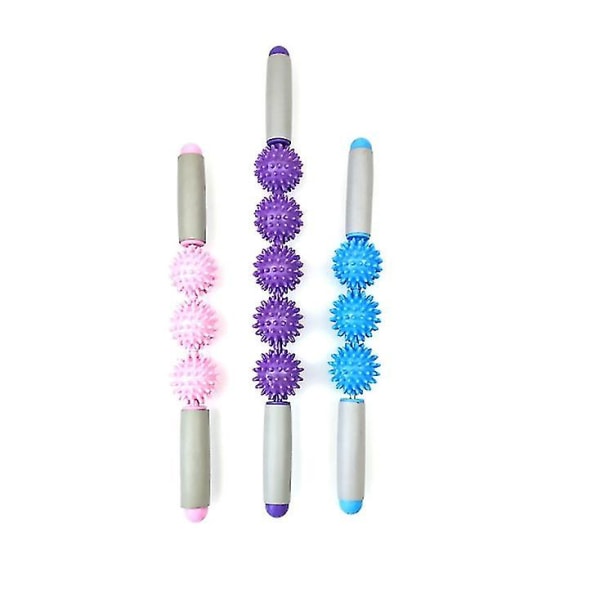 Spin Ball Massage Stick Lihasrentoutus Jooga Stick Three ball