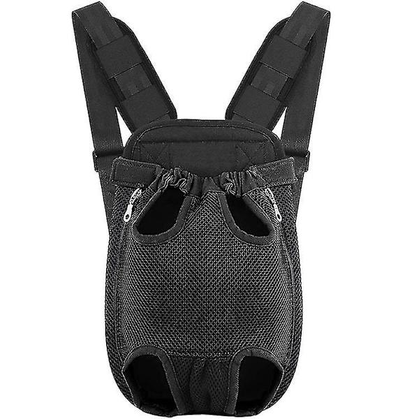 Front Reseryggsäck för husdjur Justerbar utomhusväska M Black