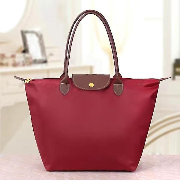 70th Anniversary Tote bag multi-color klassisk vattentät stor kapacitet Dark red S