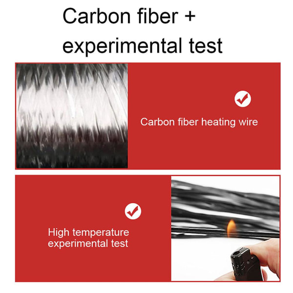 Vinterklær Elektrisk varmvest Herre Dame Usb Oppvarmet Jakke Karbonfiber Varmetråd Dual Control Termisk Klær L