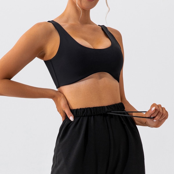 Stram sports-bh for kvinner trening løping hurtig tørkende fitness yoga klær L/8