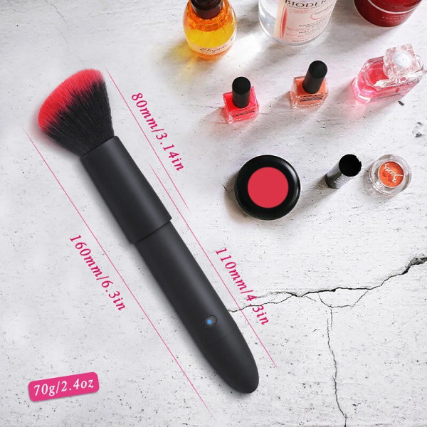 Trådlös kraftfull kroppsmassagerare Makeup Brush Style 10 starka vibrationshastigheter