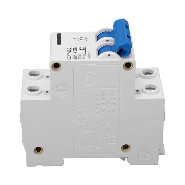 2P DC Strømafbryder B Type DIN Skinne Mini Sikkerhed Solar PV System DC500V 20A