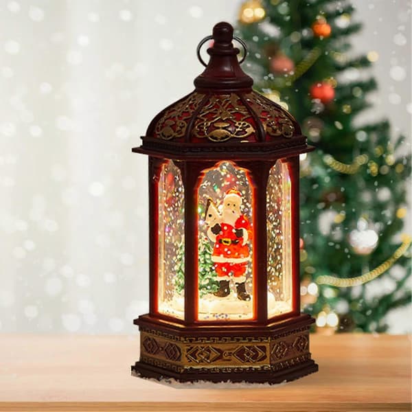 【BQ】Julevindlampe Sekskantet Julefestdekorasjoner-eldre elder