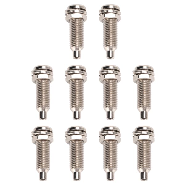 10 stk. 4 mm bindepost nikkelbelagt messing M6 mutterpanel banankontakter for elektronisk industrielt utstyr