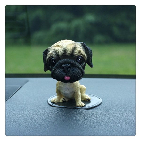 ny stil Swinging hund (mops) hoved tegneseriebil
