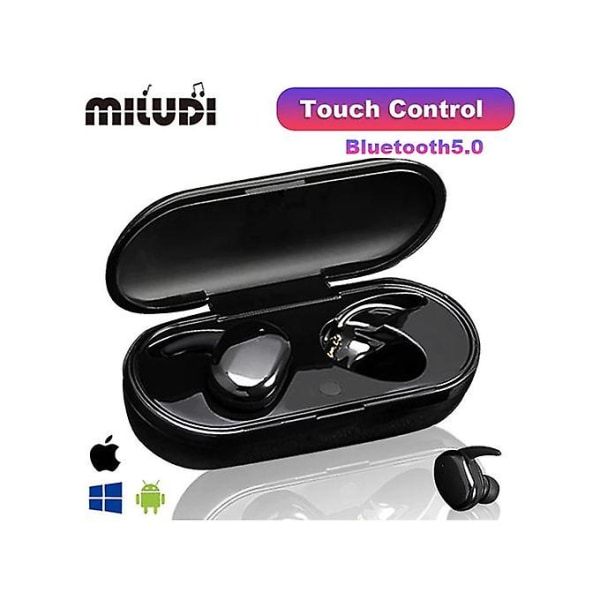 Fingerprint Touch Bluetooth Headset Støjreducerende stereoheadset