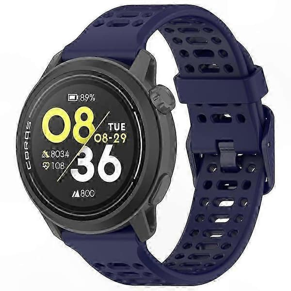 【BQ】Justerbar silikone urrem til Coros Pace 3, holdbar udskiftningsrem Blue