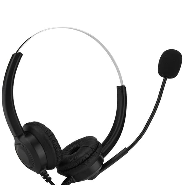 Mute-funksjon USB Call Center-hodetelefon med støyreduserende mikrofon