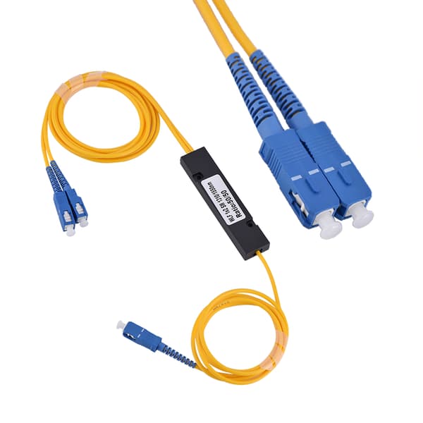 Singlemode SC Optisk Fiber Splitter-kabel - 1 til 2-tilkobling