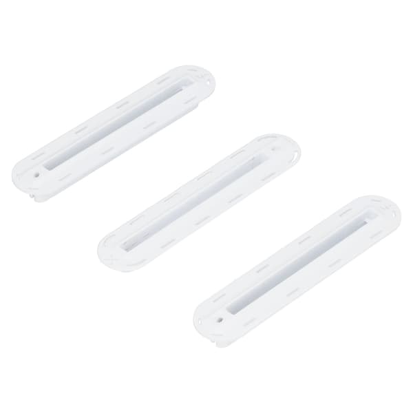 3st Surfbräda Fin Box Plug Set med Skruvar Vit